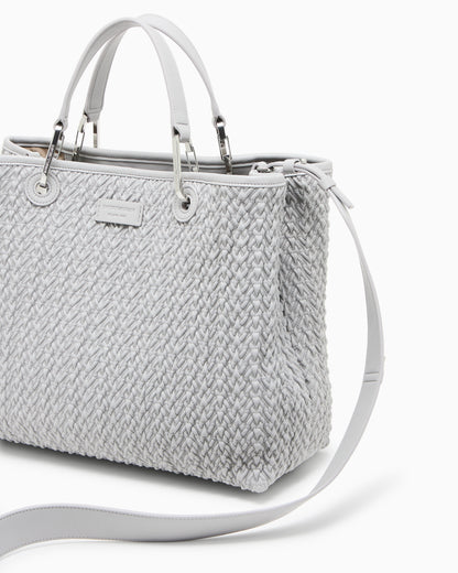 Emporio Armani Quilted-effect medium MyEA shopper bag