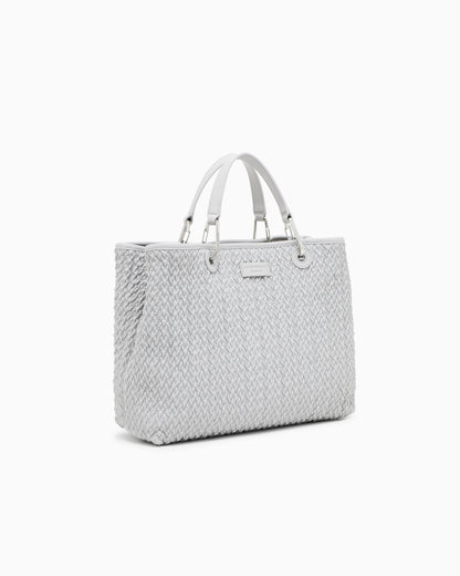 Emporio Armani Quilted-effect medium MyEA shopper bag