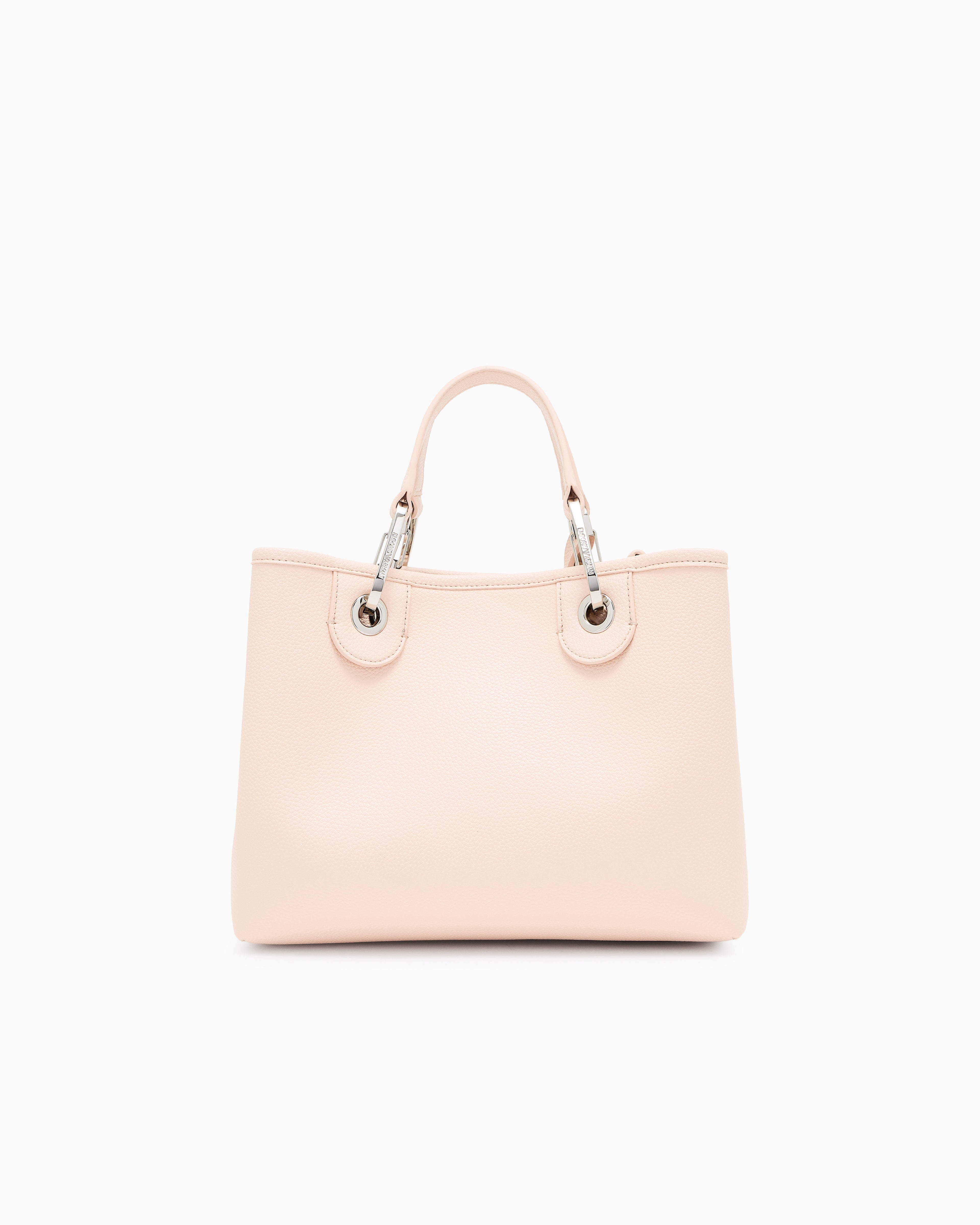 Emporio Armani Shopping bag with pebbled finish and detachable strap