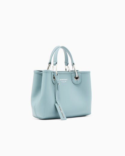 Emporio Armani Shopping bag with pebbled finish and detachable strap