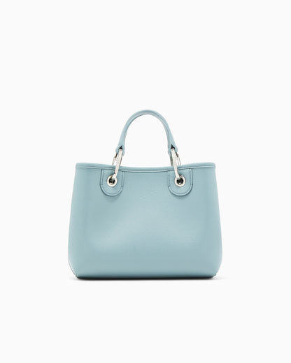 Emporio Armani Shopping bag with pebbled finish and detachable strap