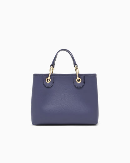 Emporio Armani Shopping bag with pebbled finish and detachable strap