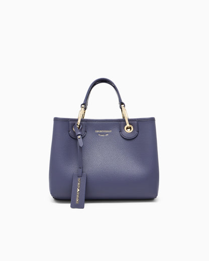 Emporio Armani Shopping bag with pebbled finish and detachable strap