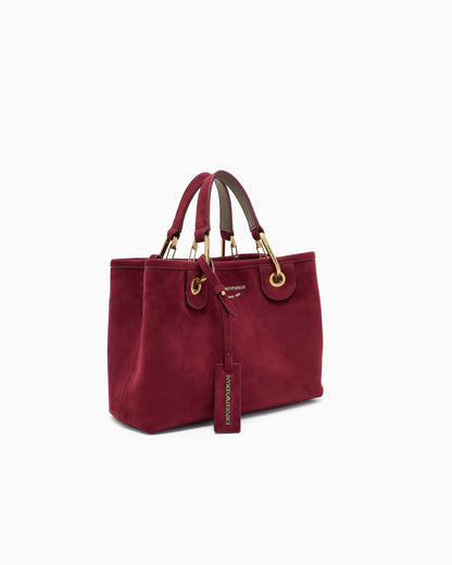 Emporio Armani Faux suede small MyEA shopper bag