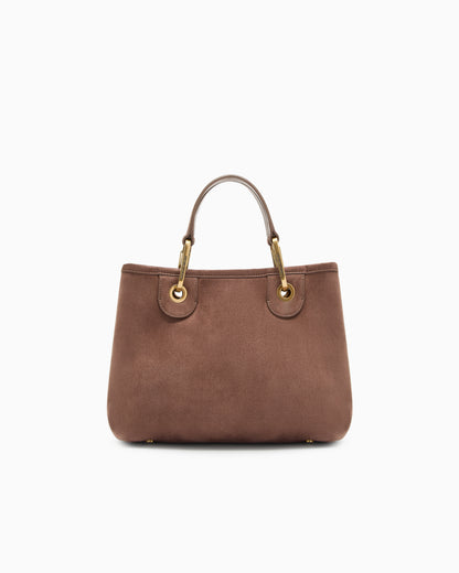 Emporio Armani Faux suede small MyEA shopper bag