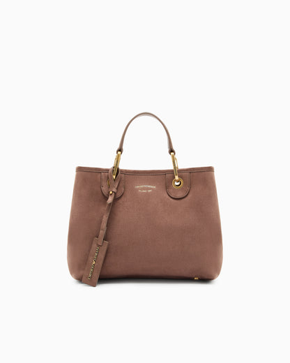 Emporio Armani Faux suede small MyEA shopper bag