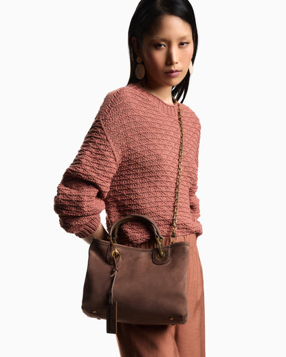 Emporio Armani Faux suede small MyEA shopper bag