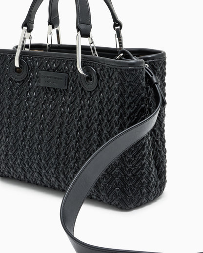 Emporio Armani Quilted-effect small MyEA shopper bag