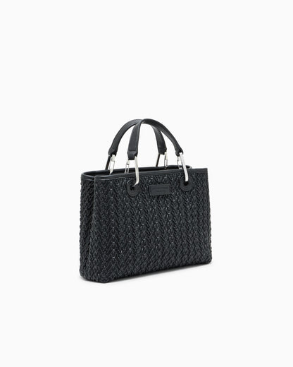 Emporio Armani Quilted-effect small MyEA shopper bag