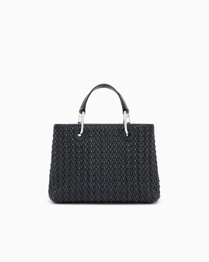 Emporio Armani Quilted-effect small MyEA shopper bag