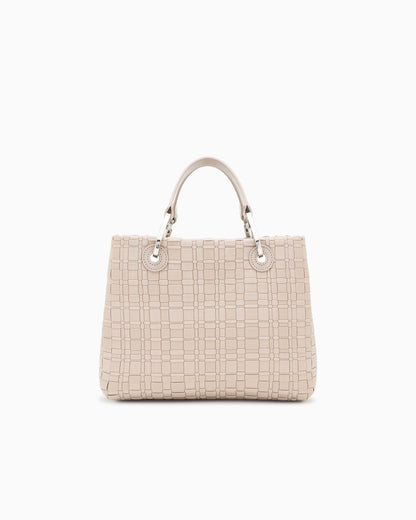 Emporio Armani MyEA small shopper bag in woven nylon