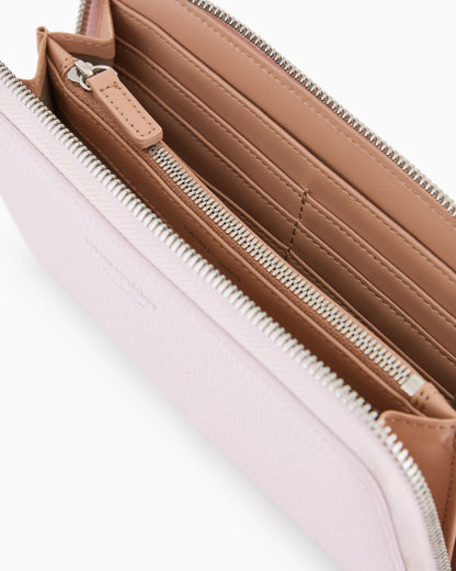 Emporio Armani Deer-print MyEA wallet with wrap-around zip