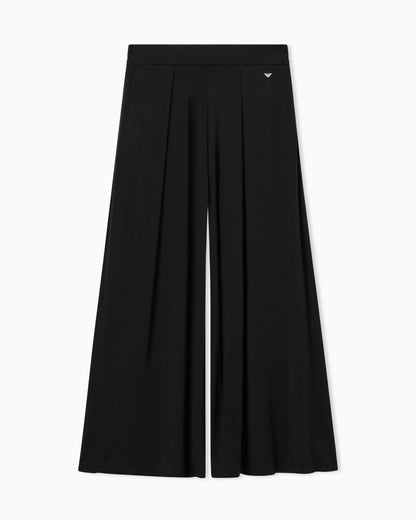 Emporio Armani Essential loose-fit jersey loungewear trousers with logo