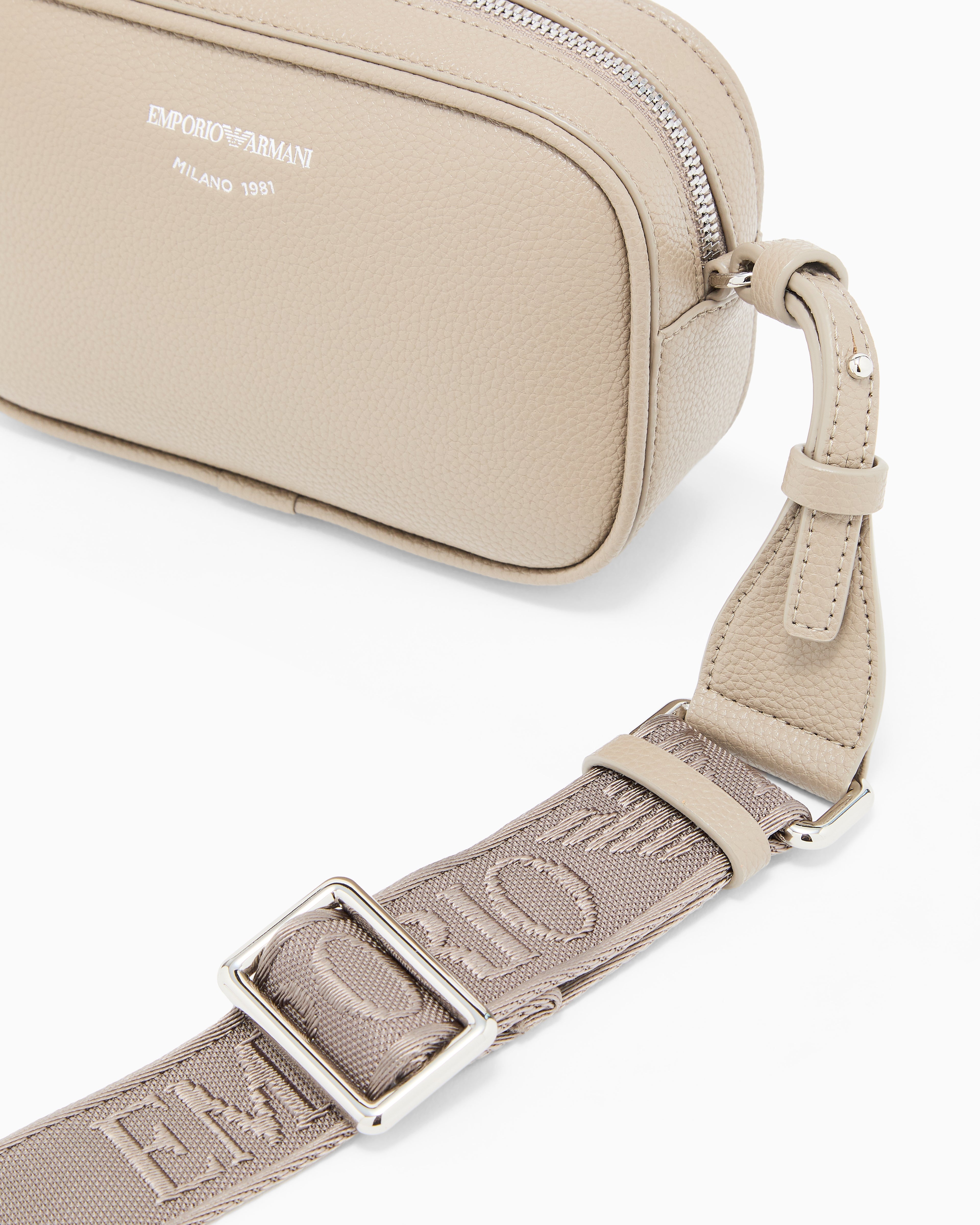 Emporio Armani Deer-print camera case with shoulder strap