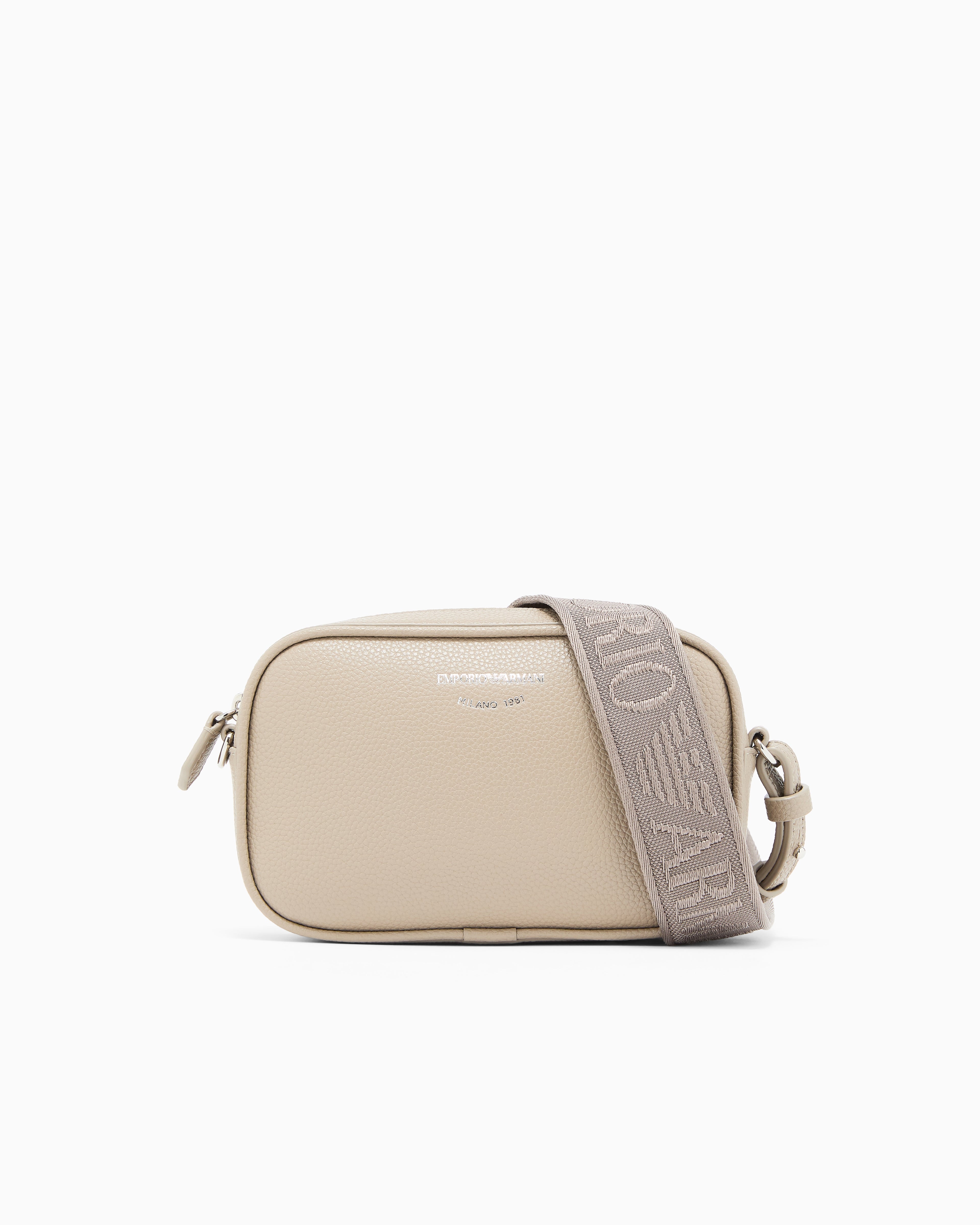 Emporio Armani Deer-print camera case with shoulder strap