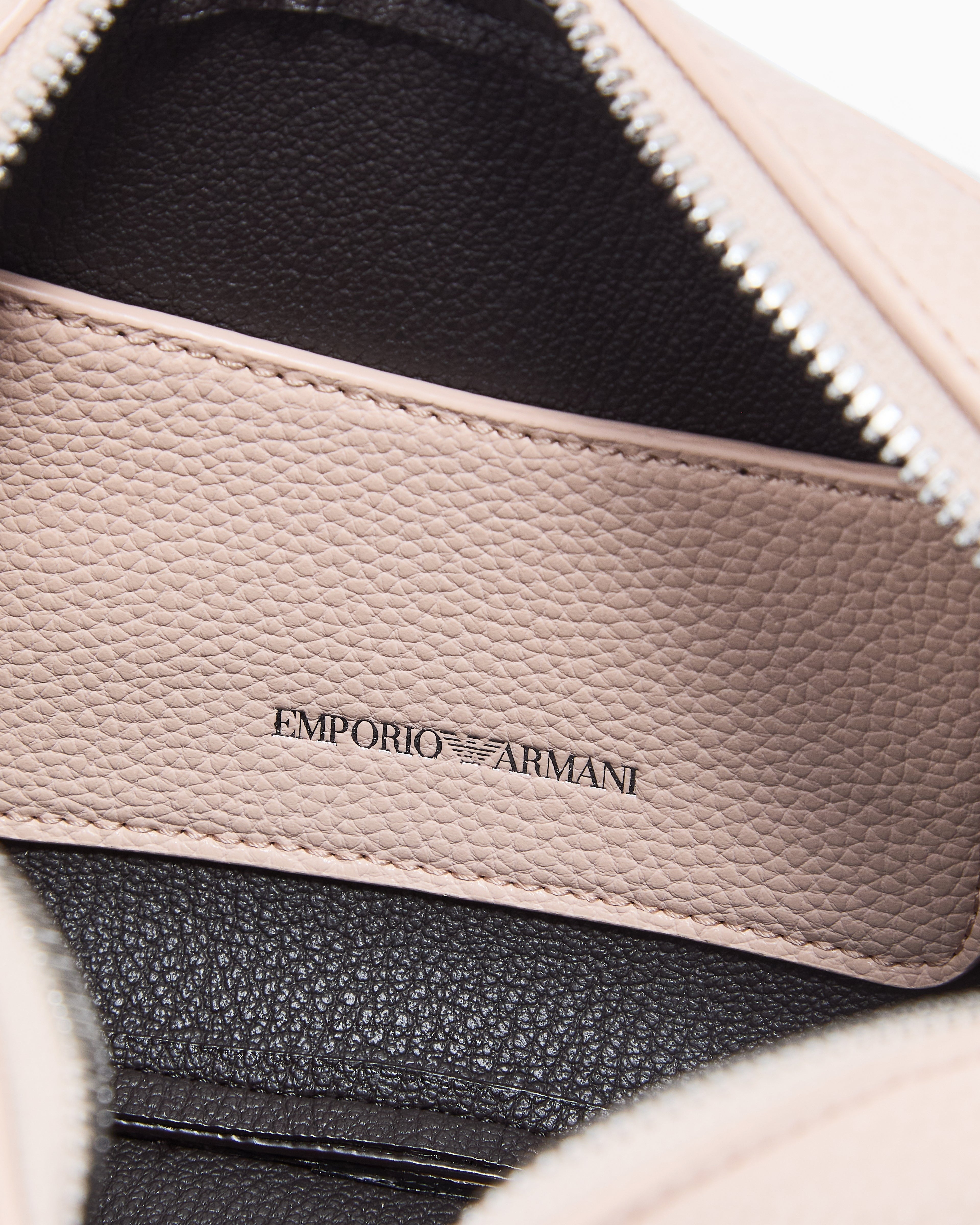 Emporio Armani Deer-print camera case with shoulder strap