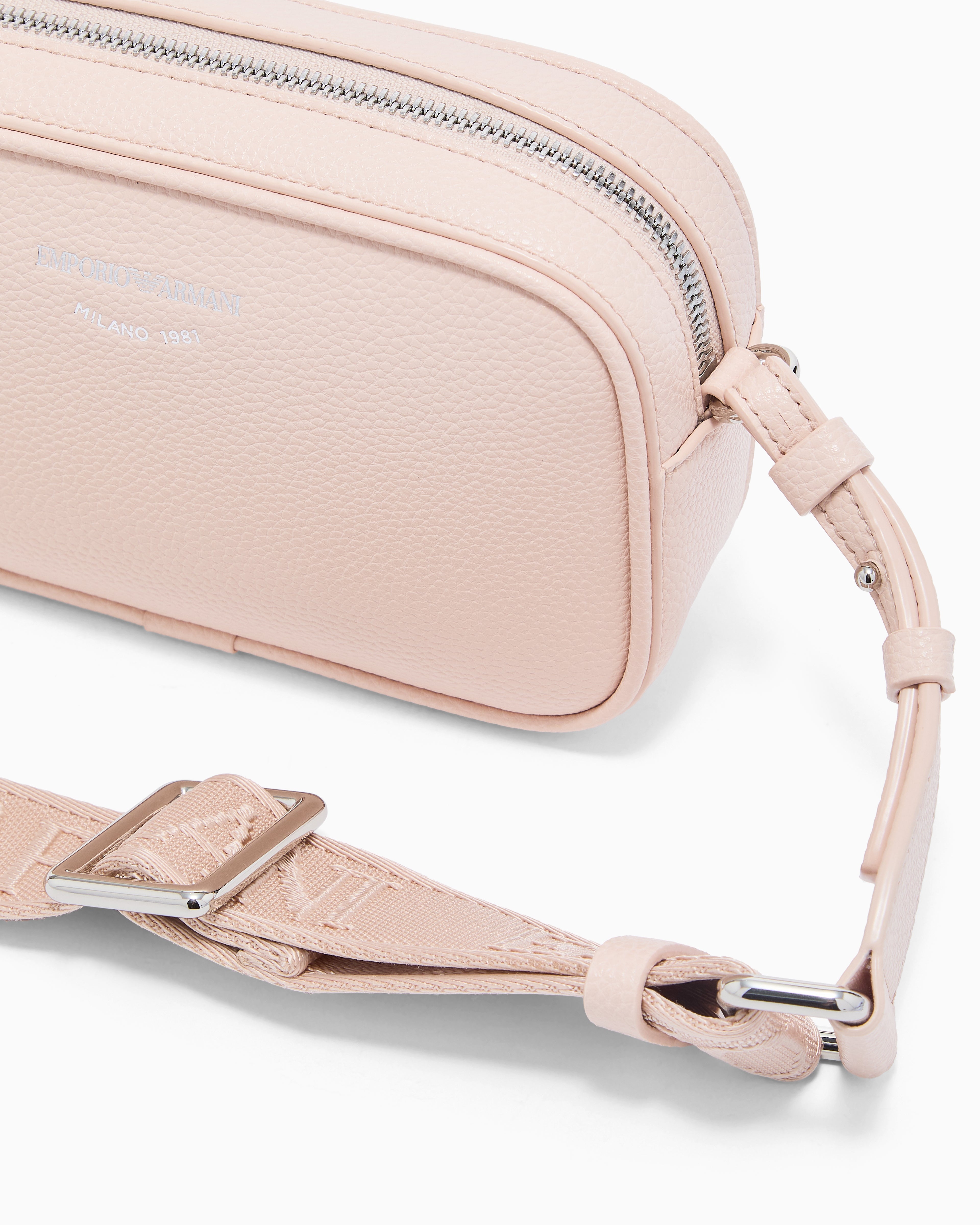 Emporio Armani Deer-print camera case with shoulder strap