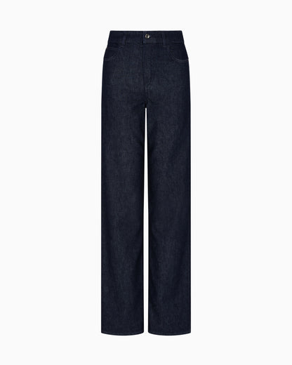 Emporio Armani J4B Mid/high-rise straight-leg jeans in 11.5-oz denim