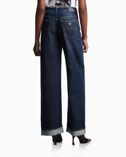 Emporio Armani J8B relaxed-fit, vintage-look denim jeans