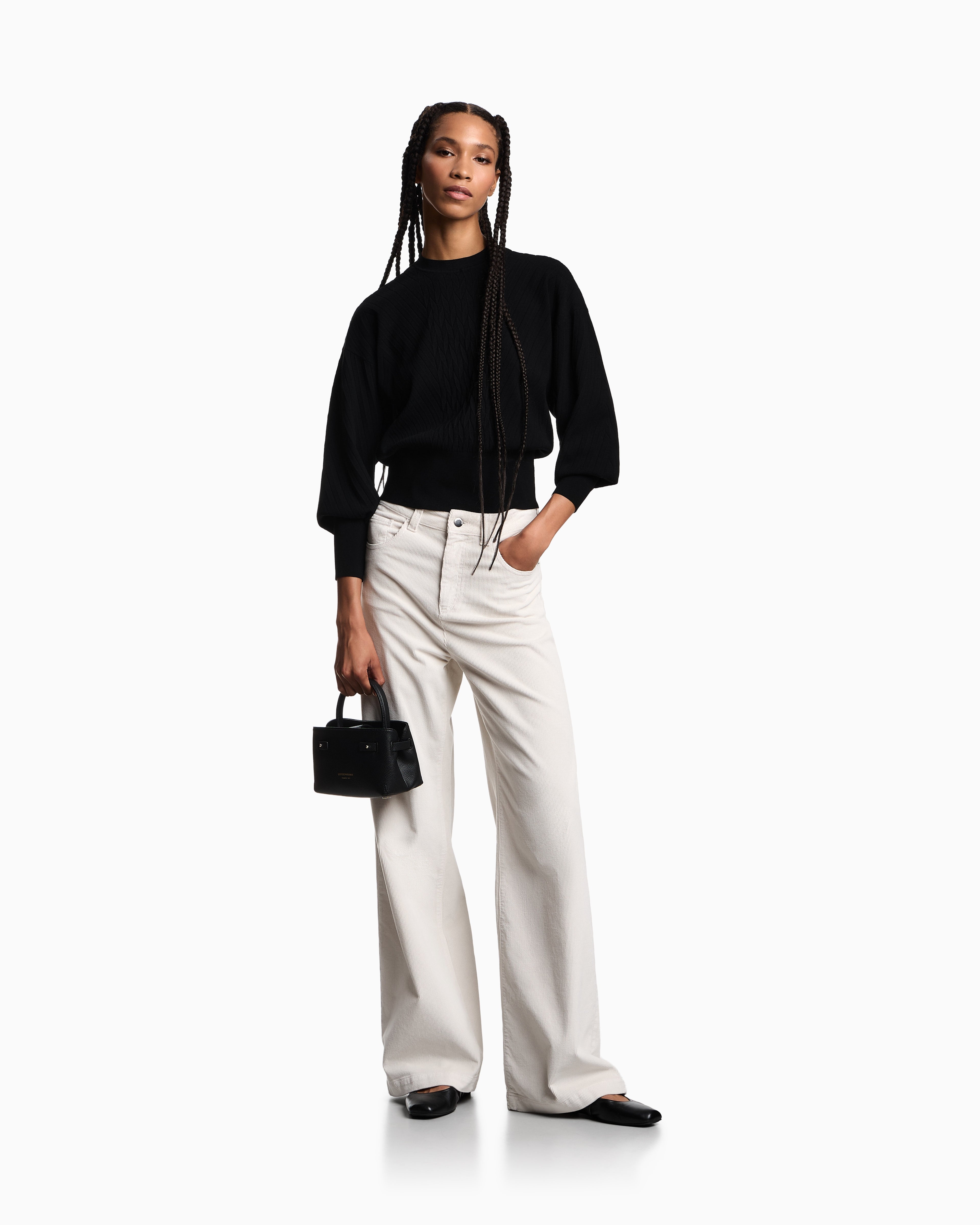 Emporio Armani J14 regular-fit garment-dyed corduroy trousers