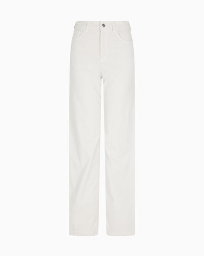 Emporio Armani J14 regular-fit garment-dyed corduroy trousers