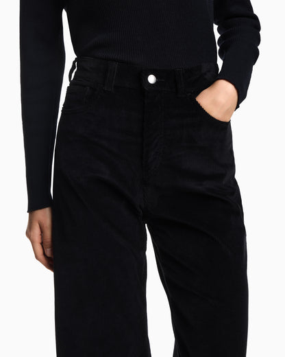 Emporio Armani J14 regular-fit garment-dyed corduroy trousers