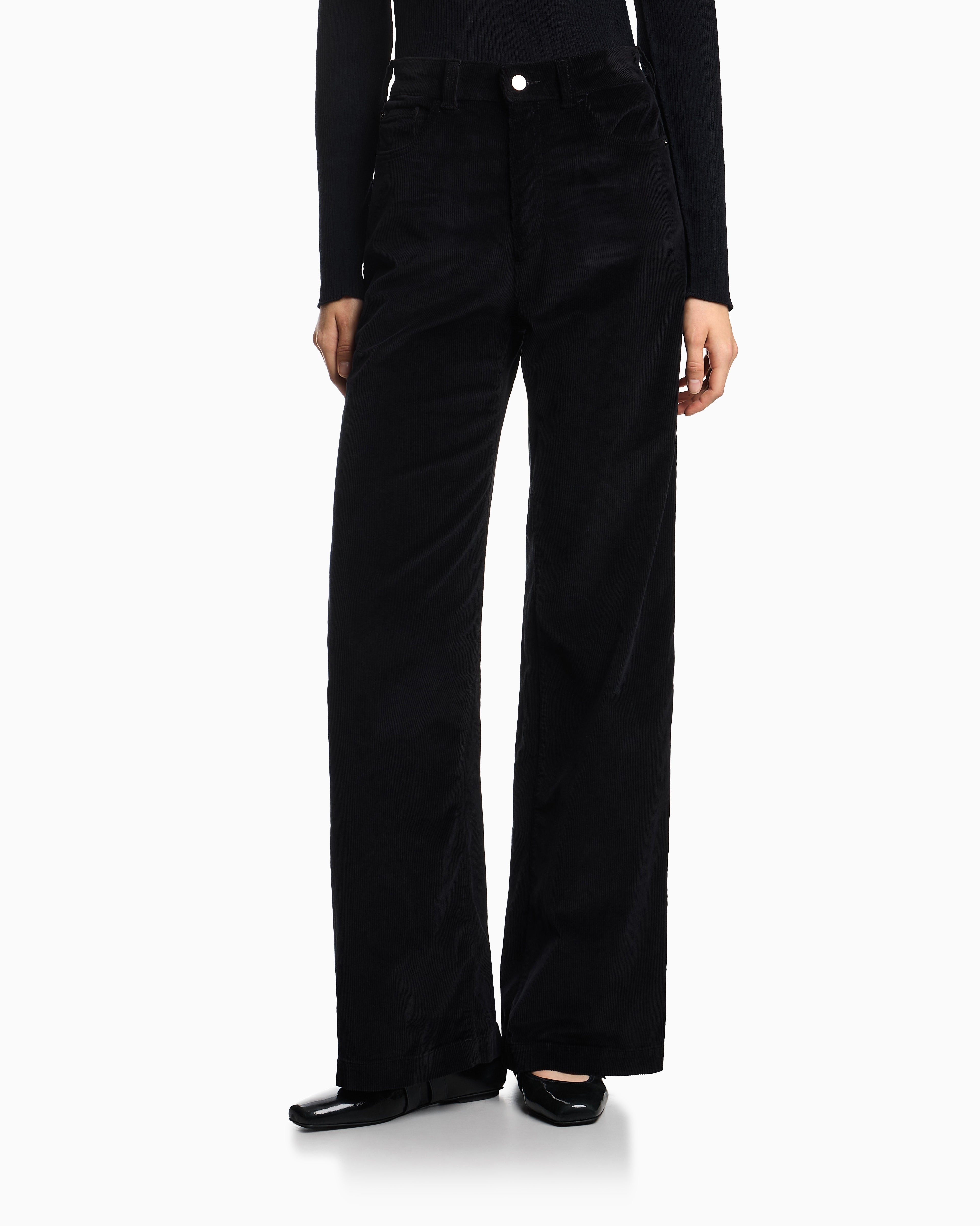 Emporio Armani J14 regular-fit garment-dyed corduroy trousers