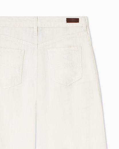 Emporio Armani J3F garment-dyed linen and Lyocell trousers