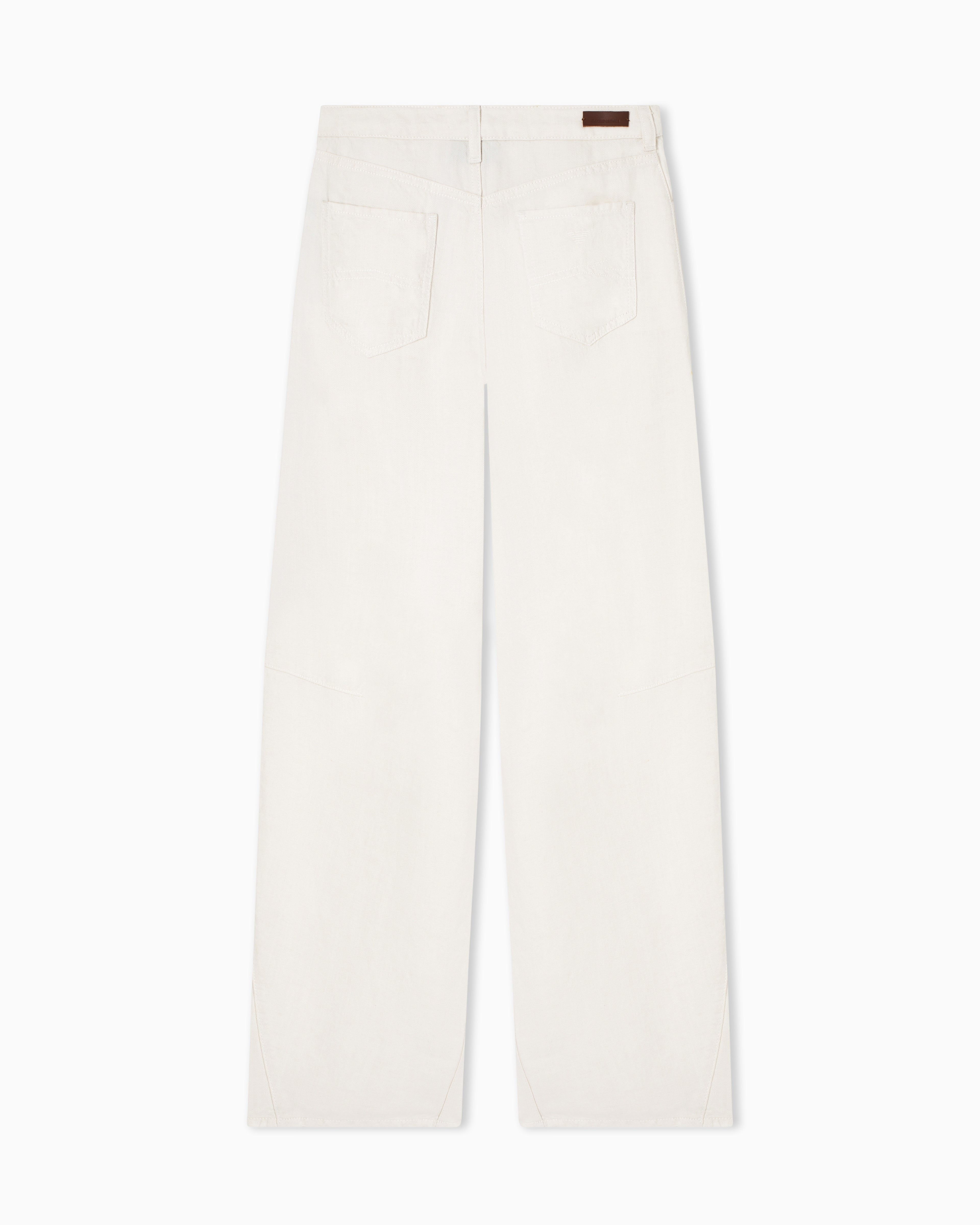 Emporio Armani J3F garment-dyed linen and Lyocell trousers