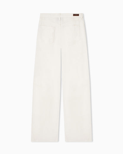 Emporio Armani J3F garment-dyed linen and Lyocell trousers
