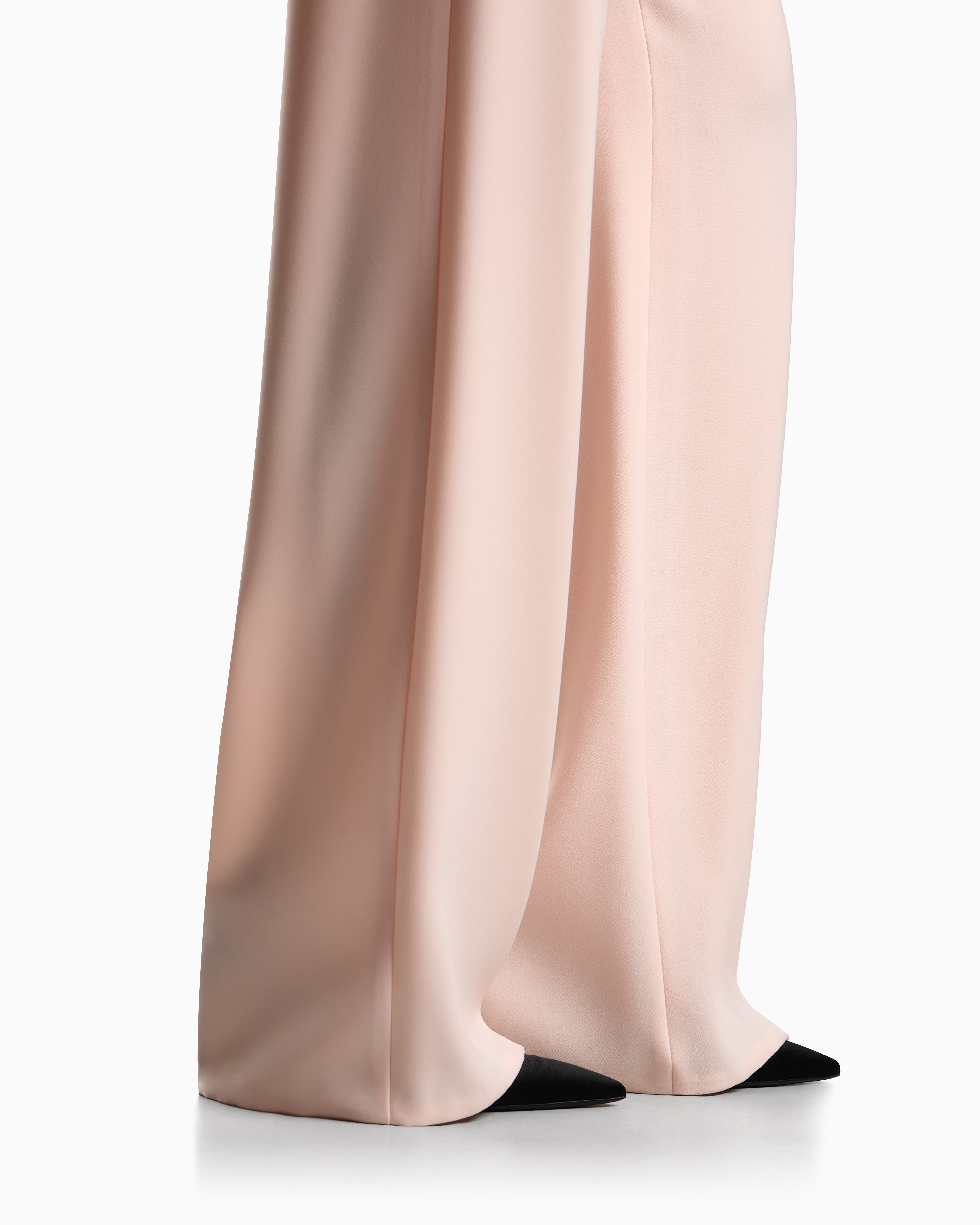 Emporio Armani Techno cady palazzo trousers