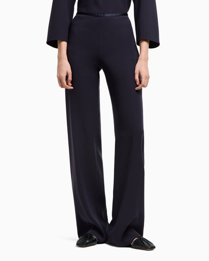 Emporio Armani Techno cady palazzo trousers