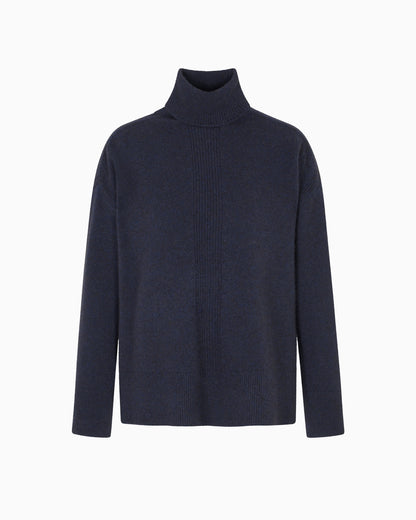 Emporio Armani  Rollneck jumper in a yak wool blend
