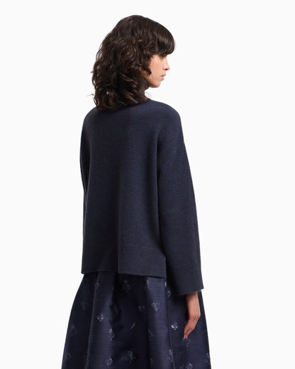 Emporio Armani  Rollneck jumper in a yak wool blend