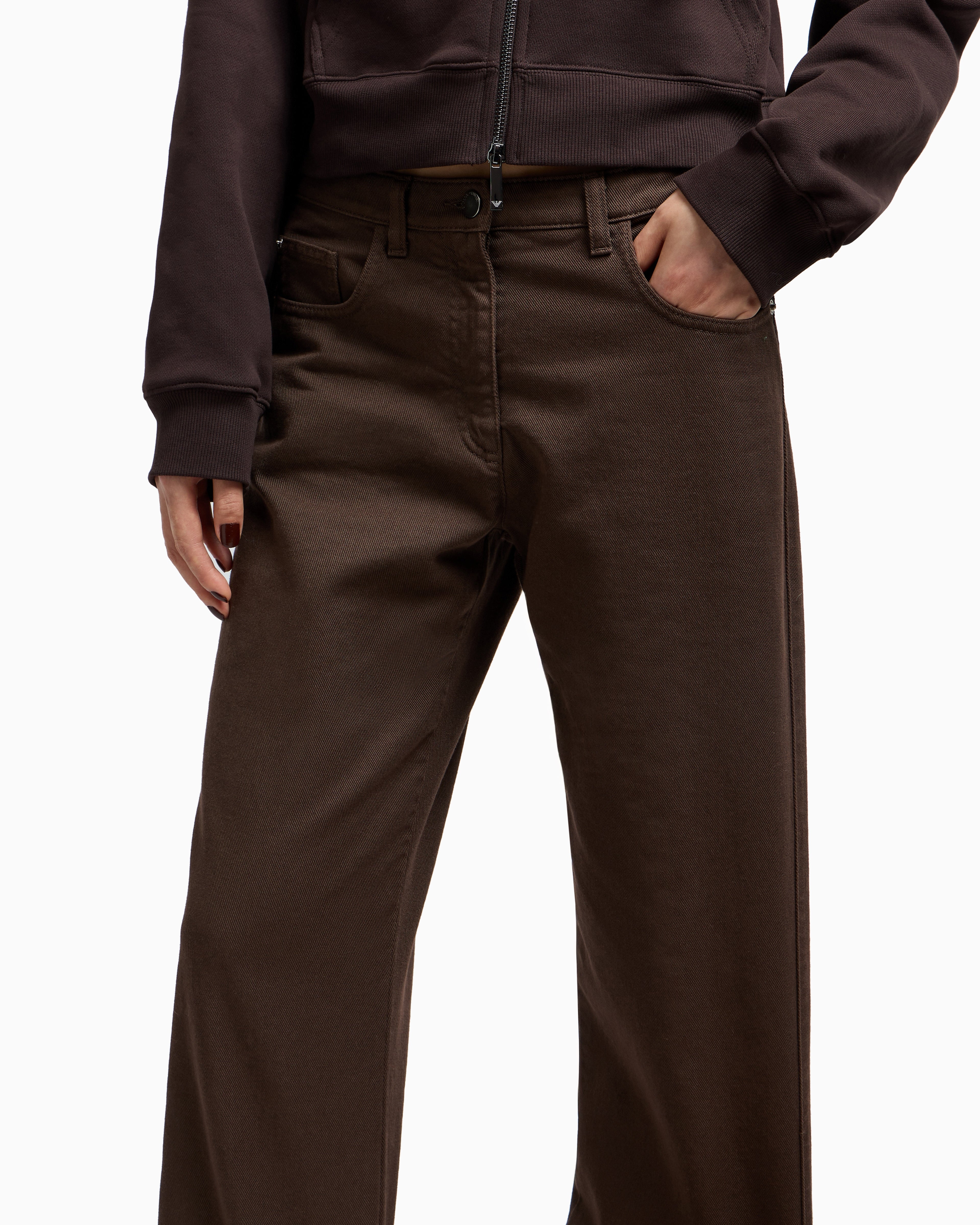 Emporio Armani New York capsule collection garment-dyed organic-denim jeans