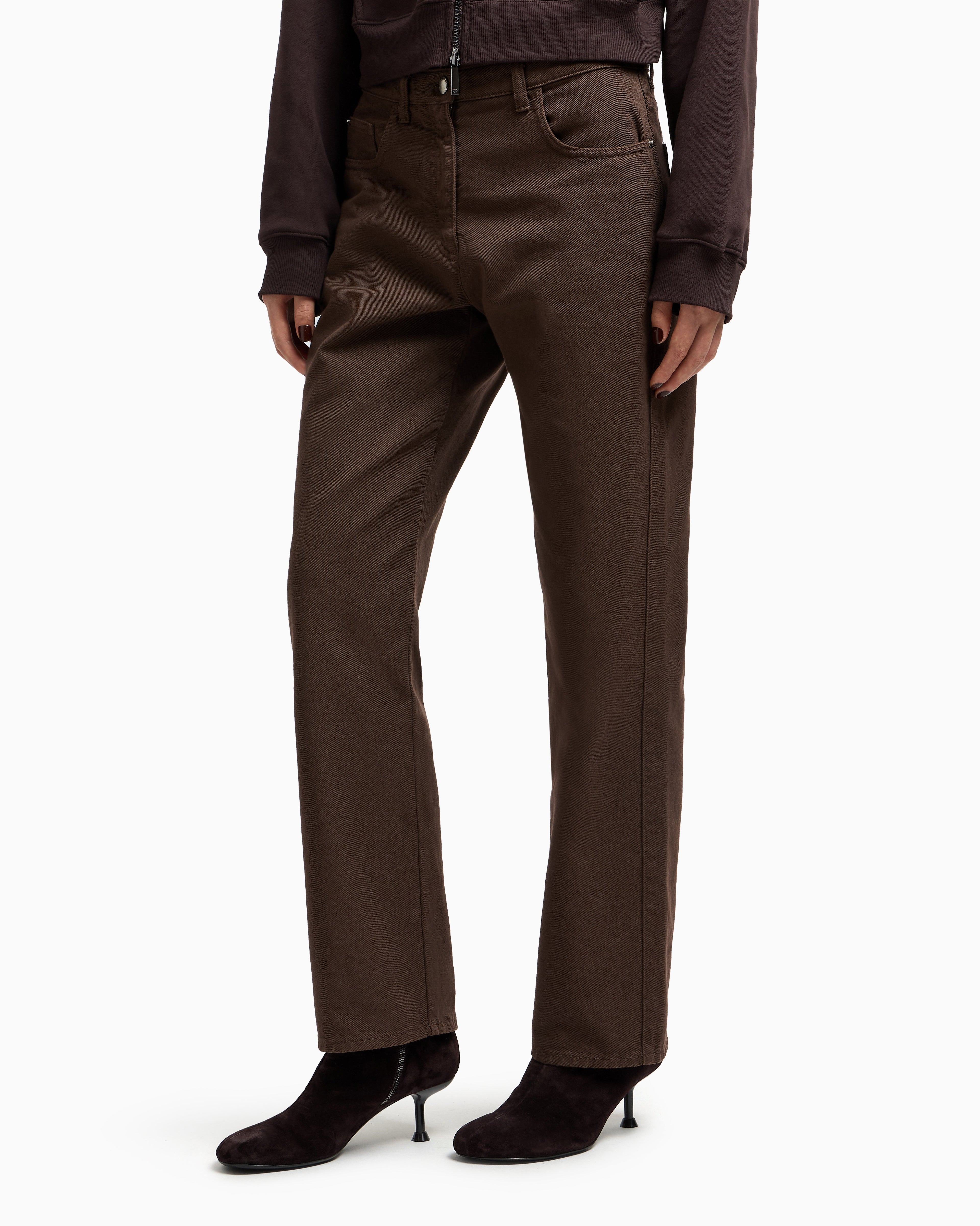 Emporio Armani New York capsule collection garment-dyed organic-denim jeans