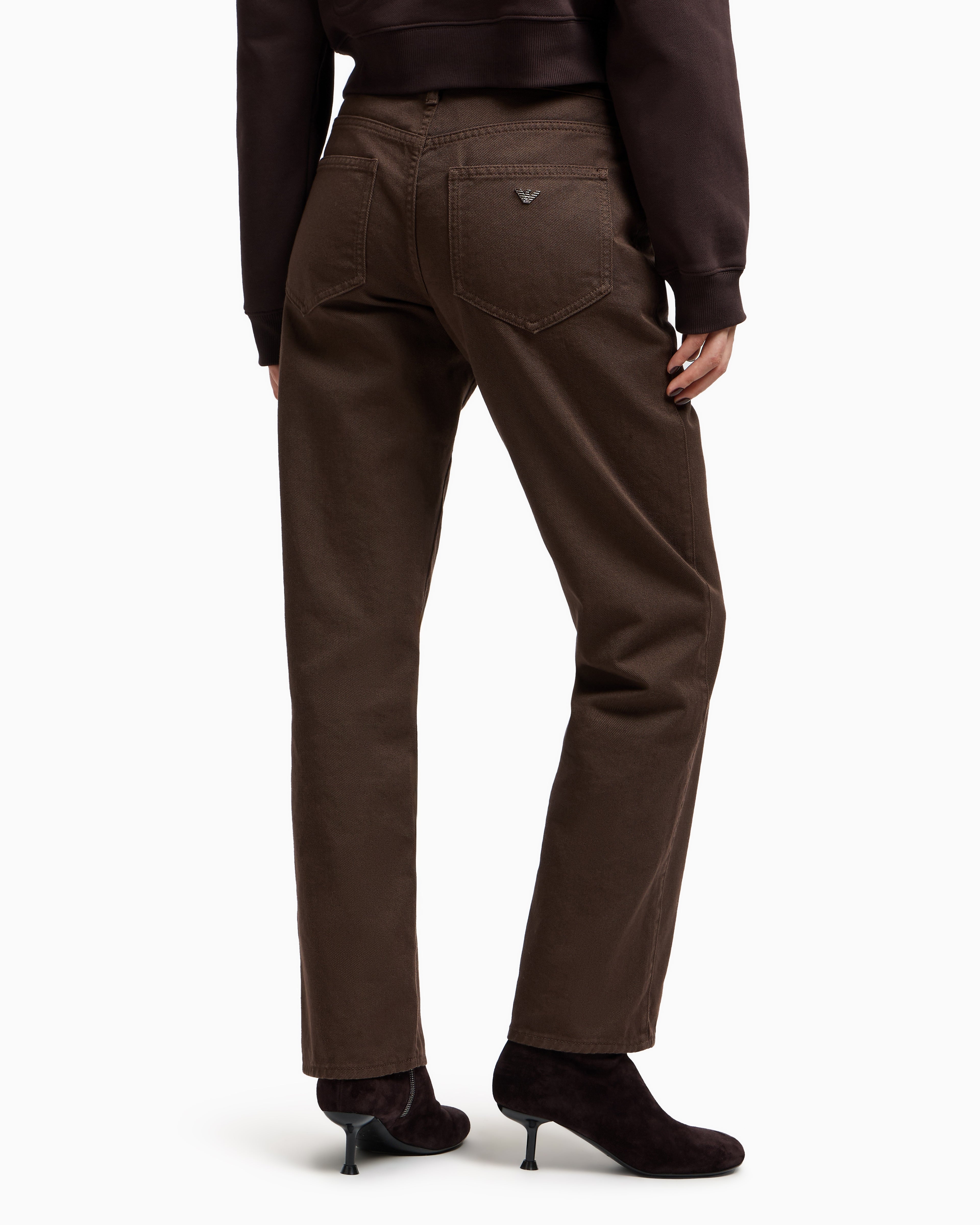 Emporio Armani New York capsule collection garment-dyed organic-denim jeans