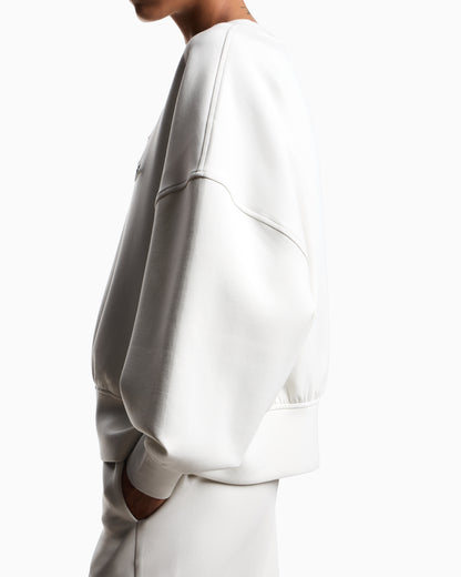 Emporio Armani ASV double-jersey crew-neck sweatshirt with logo embroidery