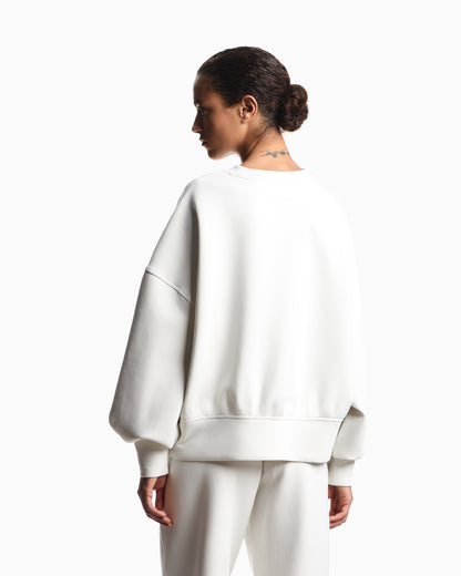 Emporio Armani ASV double-jersey crew-neck sweatshirt with logo embroidery