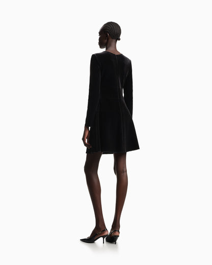Emporio Armani Chenille jersey dress