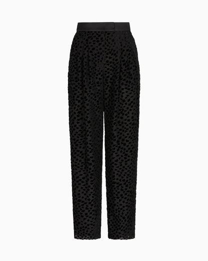 Emporio Armani ASV Jeu de Cartes devoré tulle trousers with pleats