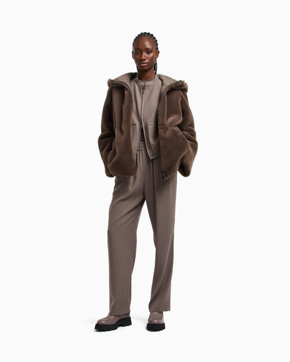 Emporio Armani Technical cady blouson with logo embroidery