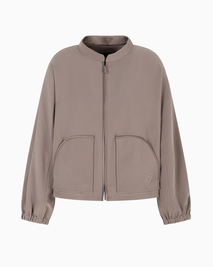 Emporio Armani Technical cady blouson with logo embroidery