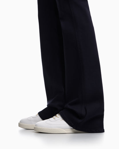 Emporio Armani J9D mid-rise jeans with a flared hem in a garment-dyed viscose blend