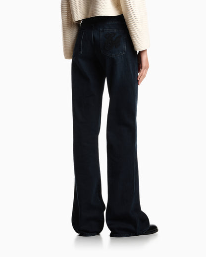 Emporio Armani J9D worn-look, slim-fit denim jeans