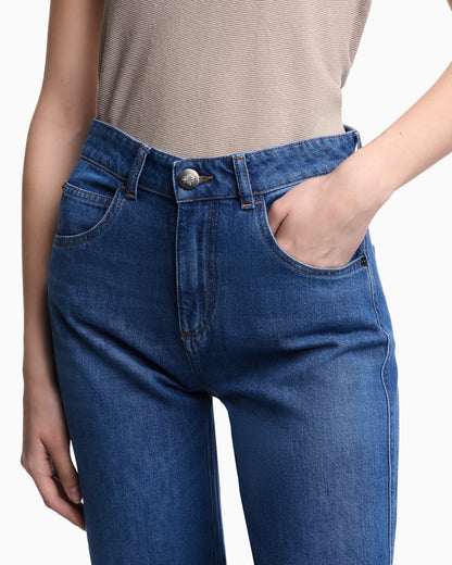 Emporio Armani J9D slim-fit, used look Lyocell-blend denim jeans