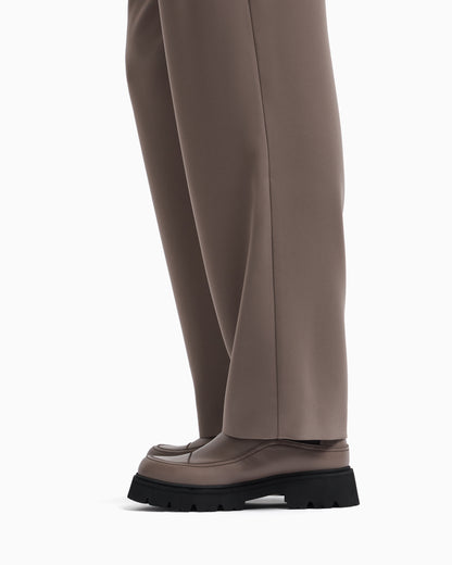 Emporio Armani Technical-cady trousers with elasticated waistband