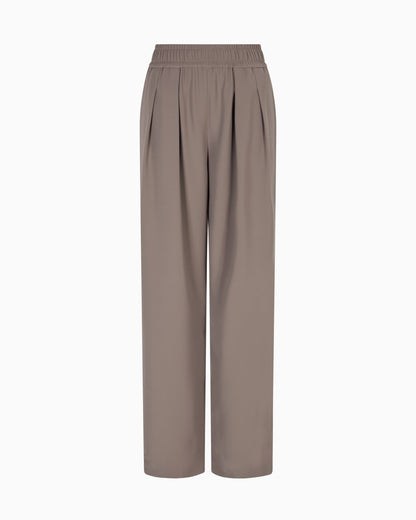 Emporio Armani Technical-cady trousers with elasticated waistband