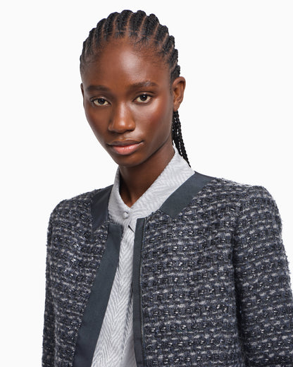 Emporio Armani Lurex tweed jacket