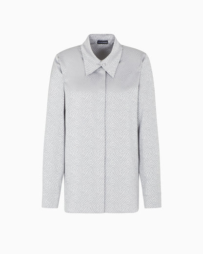 Emporio Armani Shirt with chevron motif print